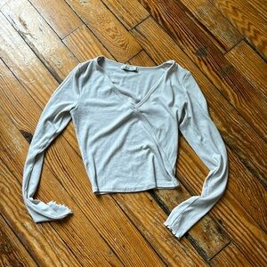 Abercrombie long sleeve crossover top
